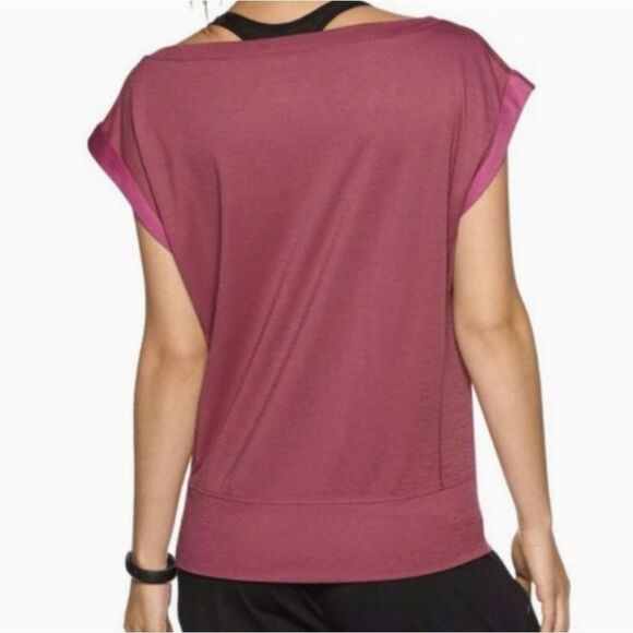 Nike Women's Crimson Dri-Fit Off-Shoulder Training Top - Picture 2 of 15